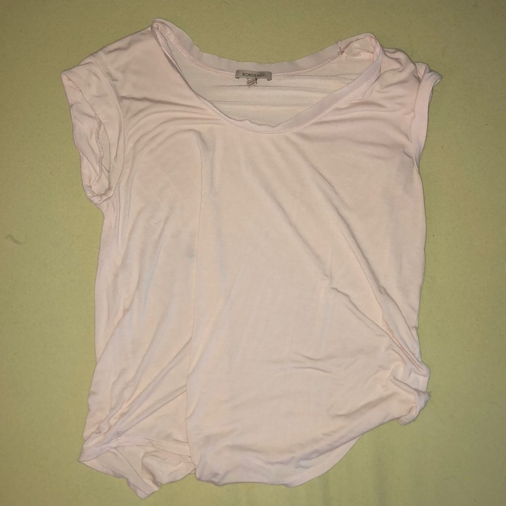 flowy pink t shirt